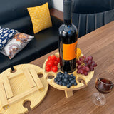 Optimized Product Title: "Klappbarer Holz-Picknicktisch mit Weinglashaltern & Flaschenhalter – Ideal für Garten, Camping und Ausflüge" 

This title includes relevant keywords and phrases that potential customers might search for, enhancing visibility on G