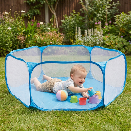 Portable Playpen – Lightweight Mesh, Travel & Safety Design