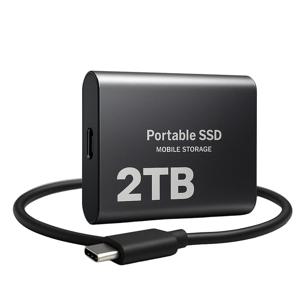 High-Speed Portable SSD Drive - Compact & Lightweight Design for Fast Data Storage