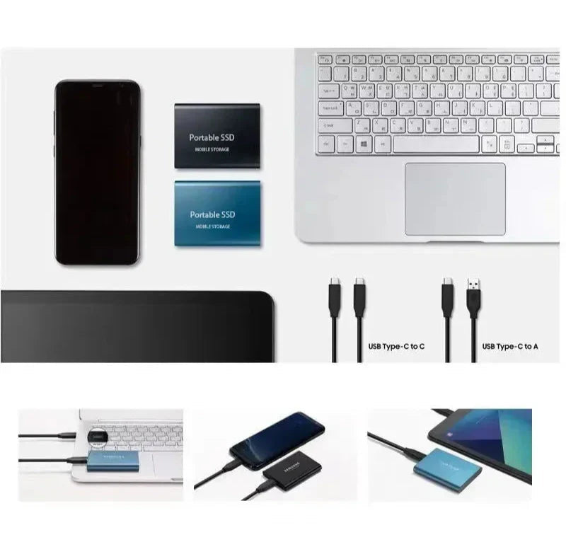 High-Speed Portable SSD Drive - Compact & Lightweight Design for Fast Data Storage