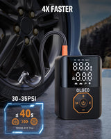 Portable Tire Pump - 18000mAh High-Power Air Compressor for Cars & Motorcycles - Fast Inflation, Compact Design, Ideal for Road Trips