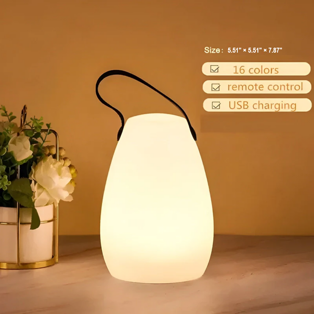 Enhanced Product Title: **RadianceFlex Portable Waterproof Wireless Table Lamp - Stylish & Versatile Outdoor Lighting Solution**