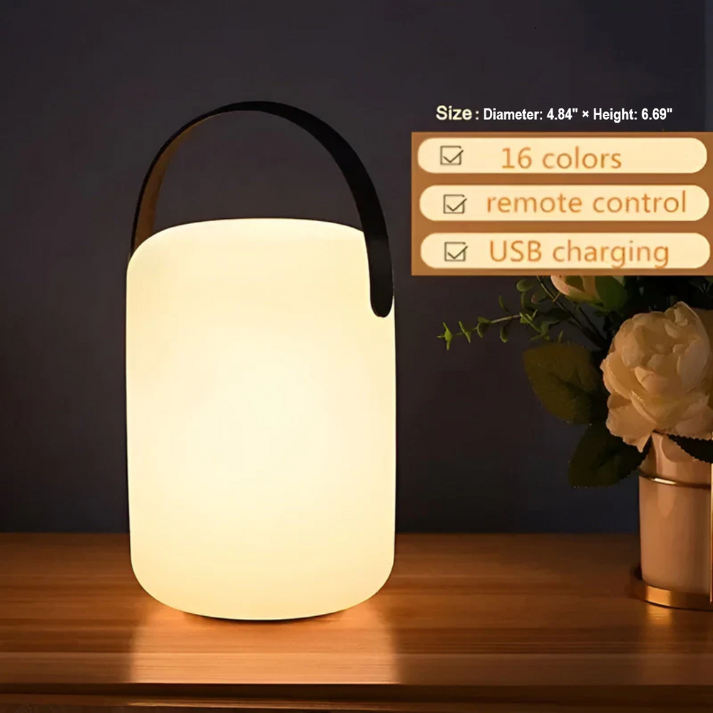 Enhanced Product Title: **RadianceFlex Portable Waterproof Wireless Table Lamp - Stylish & Versatile Outdoor Lighting Solution**