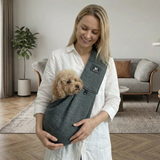 Portable Dog Shoulder Backpack – Breathable, Water-Resistant & Secure Bowlift