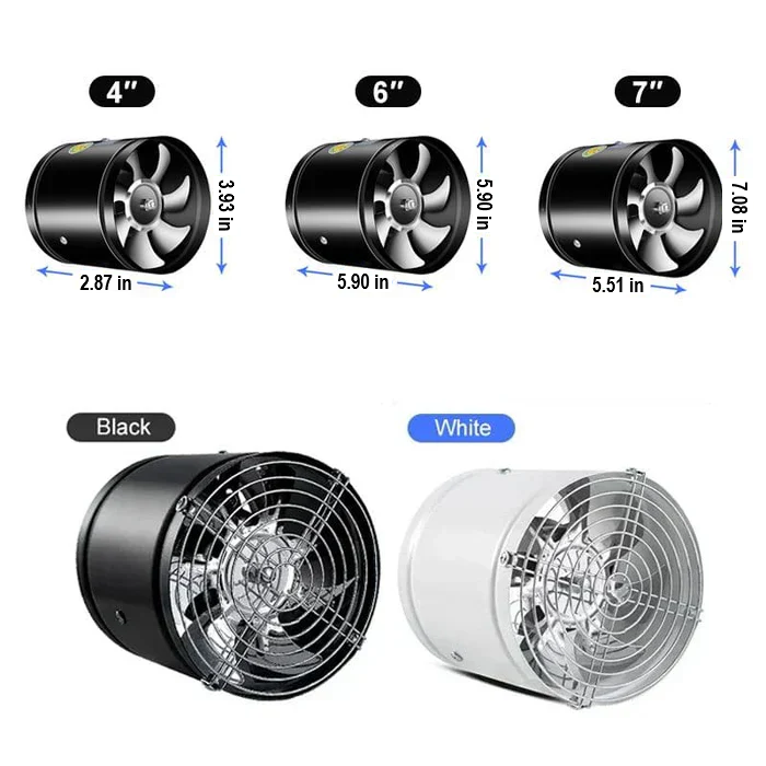 WhisperFlow Powerful & Silent Extractor Fan - Energy Efficient Ventilation Solution for Home & Office
