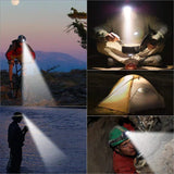 High-Performance Waterproof LED Headlamp with Zoom Feature & Rechargeable Battery - Ideal for Outdoor Activities
