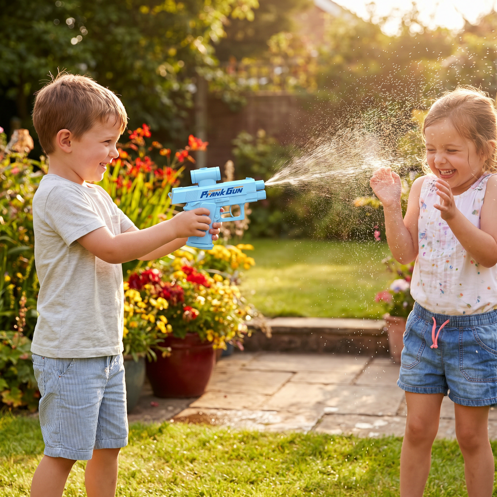 Prank Double-Sided Water Gun – Non-Toxic Material, Compact Design & Kids Outdoor Fun