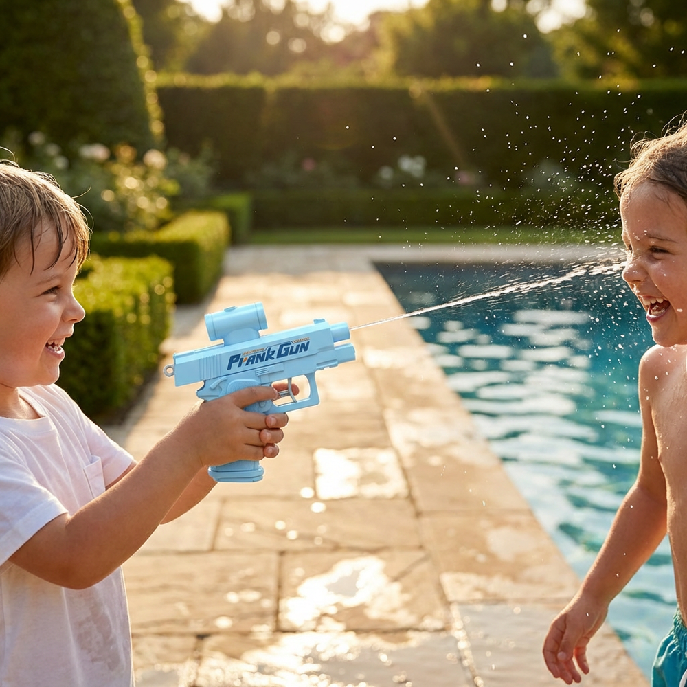 Prank Double-Sided Water Gun – Non-Toxic Material, Compact Design & Kids Outdoor Fun