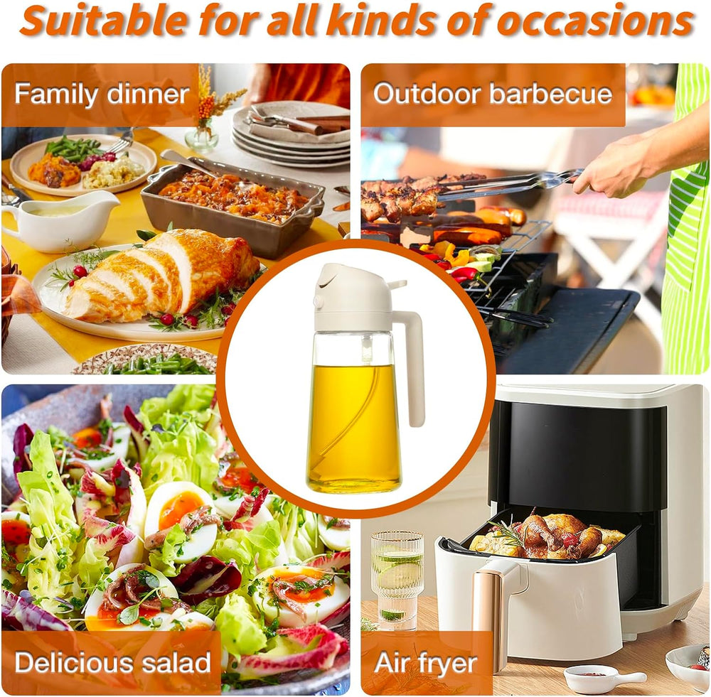 Premium 2-in-1 Olive Oil Spray - DualSpray | Versatile Cooking & Baking Spray for Healthy Meals