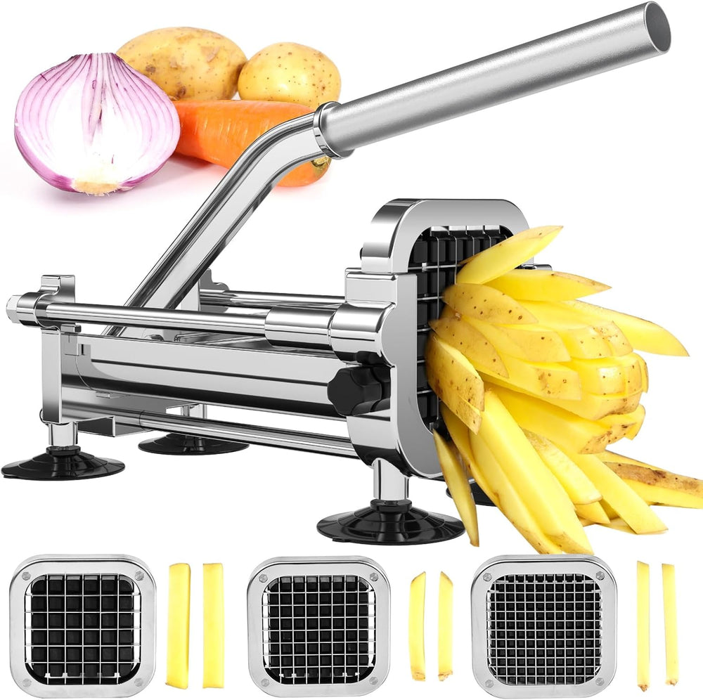 Professional Grade Premium French Fry Cutter - Effortless Vegetable Slicing for Perfect Fries at Home