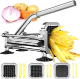 Professional Grade Premium French Fry Cutter - Effortless Vegetable Slicing for Perfect Fries at Home