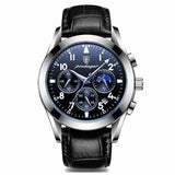 Luxury Men's Premium Leather Wristwatch - Stylish, Durable & Water-Resistant