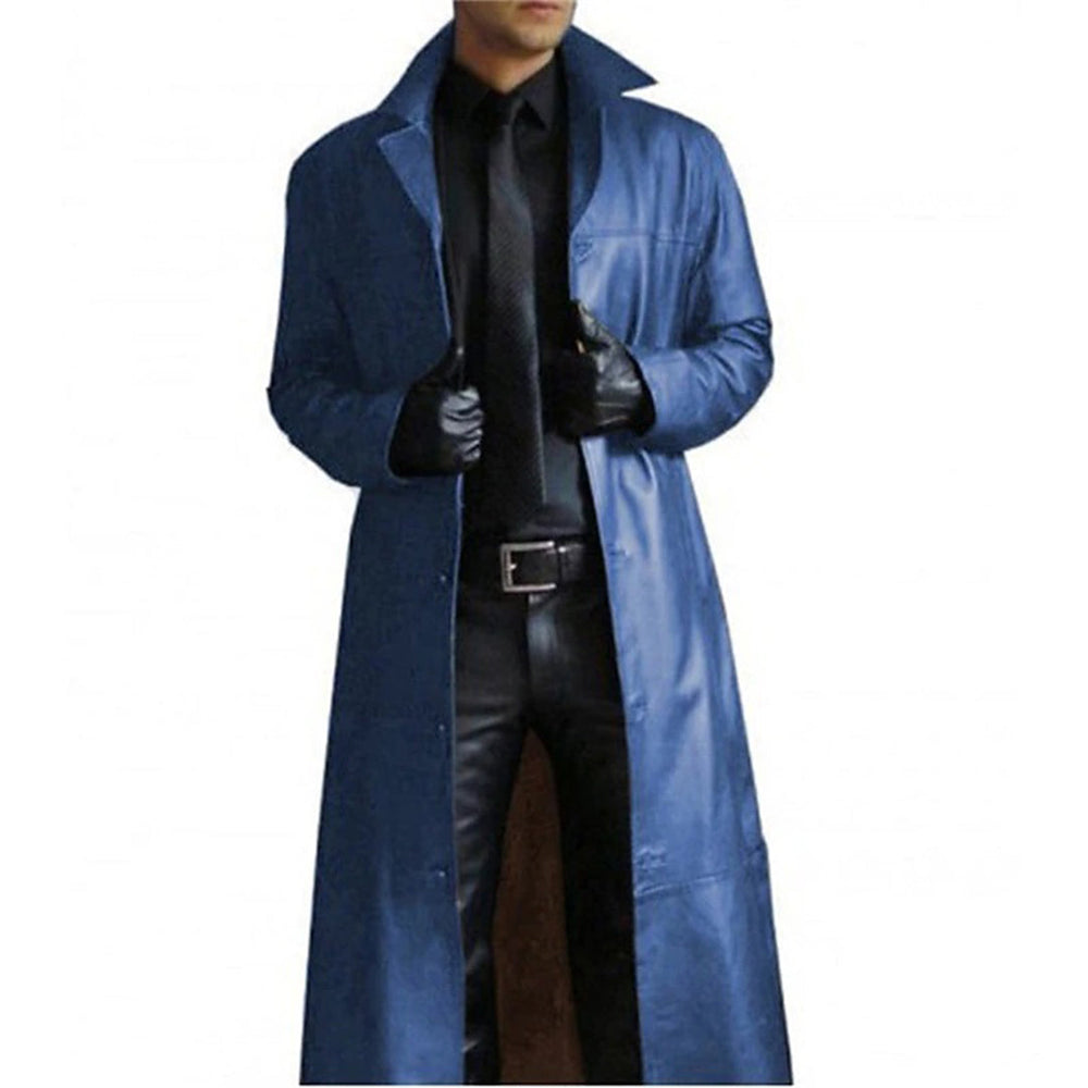 Long Leather Men's Coat – Vittorio - 2