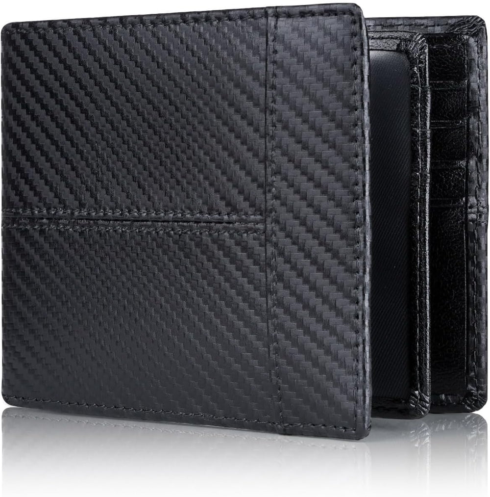 Premium SlimArmor RFID-Blocking Leather Bifold Wallet for Men - Stylish & Secure Design
