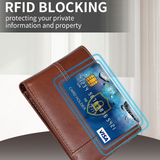 Premium SlimArmor RFID-Blocking Leather Bifold Wallet for Men - Stylish & Secure Design
