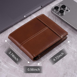 Premium SlimArmor RFID-Blocking Leather Bifold Wallet for Men - Stylish & Secure Design
