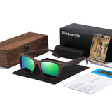 Timbergrain Sunglasses – Polarized UV400 Lenses & Engraved Wood Frame