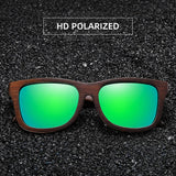 Timbergrain Sunglasses – Polarized UV400 Lenses & Engraved Wood Frame