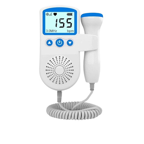 Portable Fetal Doppler Monitor - Heartbeat Detector for Expecting Moms | Easy-to-Use Prenatal Heartbeat Monitor