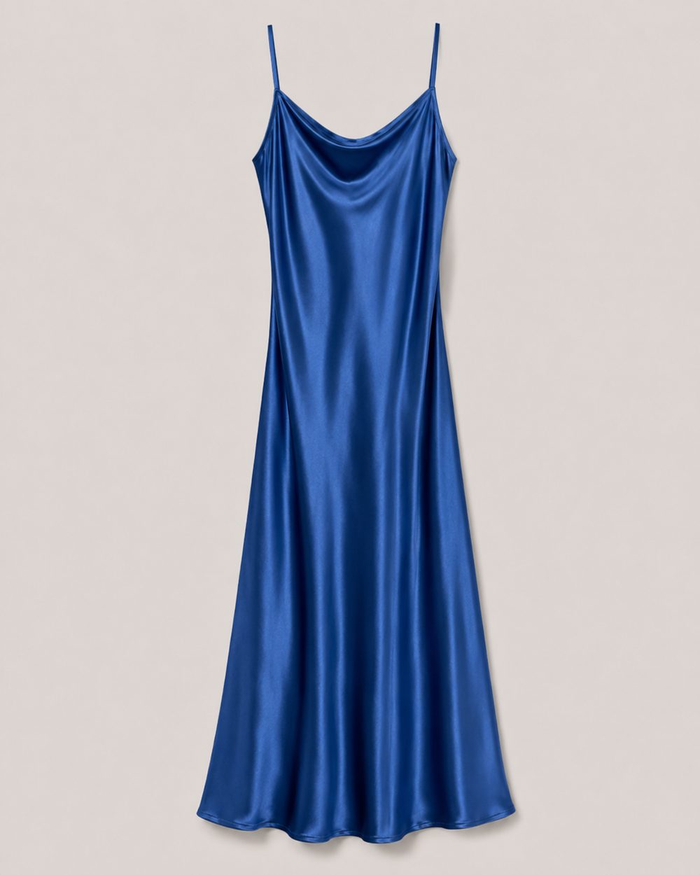Crimson Cowl Neck Slip Gown - additional view