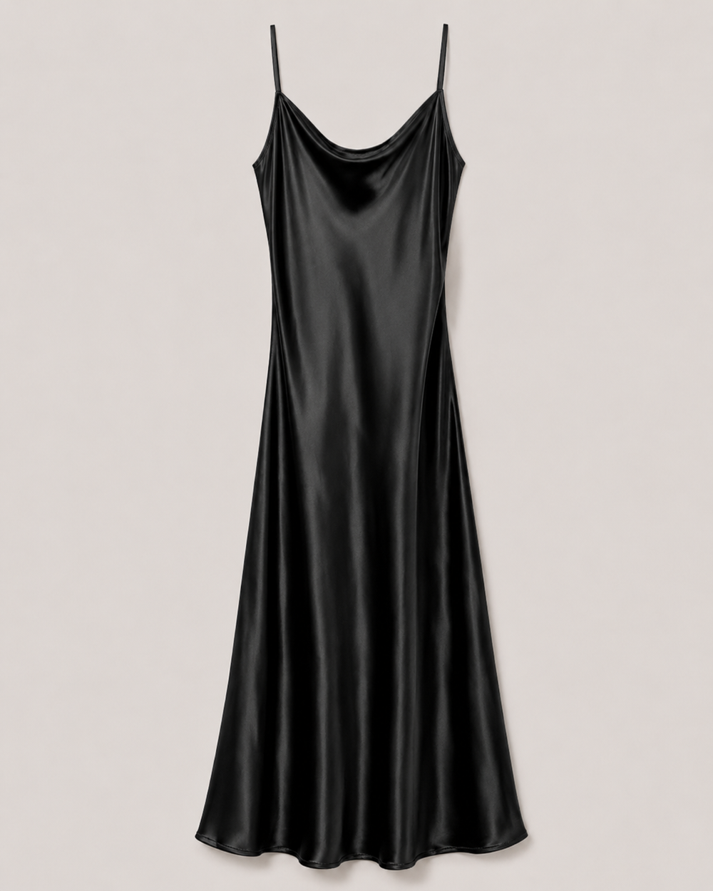 Crimson Cowl Neck Slip Gown - additional view
