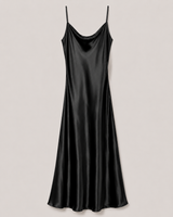 Crimson Cowl Neck Slip Gown - additional view