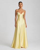 Buttercup Satin Slip Gown