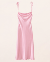 Blush Tie-Shoulder Slip Dress detail