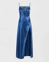 Ivory Lace-Panel Slip Gown - additional view