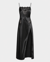 Ivory Lace-Panel Slip Gown - additional view