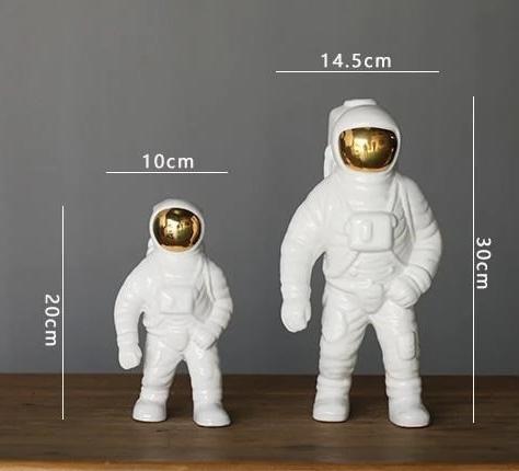 Astronauten-Blumenvase – Stilvolle Dekorative Figur mit Integriertem Pflanzfach für Kreative Raumgestaltung