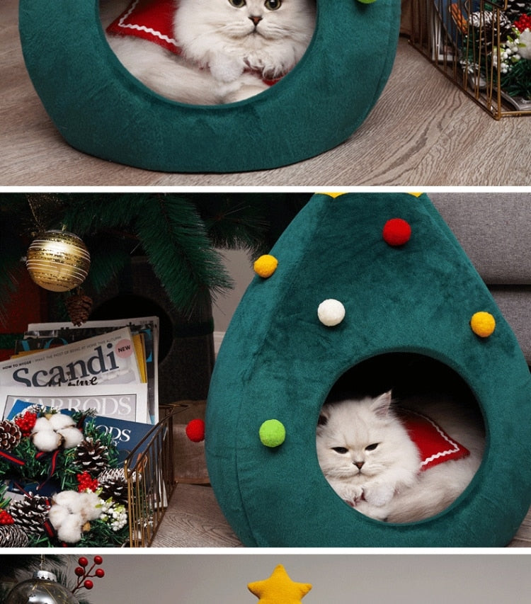 Enhanced Product Title: "FestivePurr Katzenbett Weihnachtsbaum – Gemütliches und Stilvolles Katzenbett für die Feiertage" 

This title includes keywords that may improve search visibility while maintaining clarity and appeal.