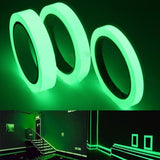 Glow-in-the-Dark Adhesive Tape – 8-Hour Green Glow, Waterproof & Self-Adhesive