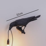 Raven Table Lamp – Resin Sculpture, Warm White Light & 4 Positions
