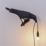 Raven Table Lamp – Resin Sculpture, Warm White Light & 4 Positions