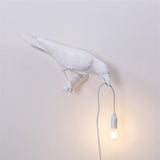 Raven Table Lamp – Resin Sculpture, Warm White Light & 4 Positions
