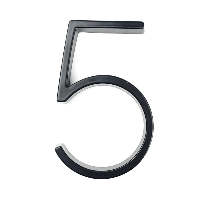 Modern House Number – Weatherproof Zinc Alloy, 12cm & Rust-Resistant