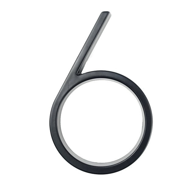 Modern House Number – Weatherproof Zinc Alloy, 12cm & Rust-Resistant