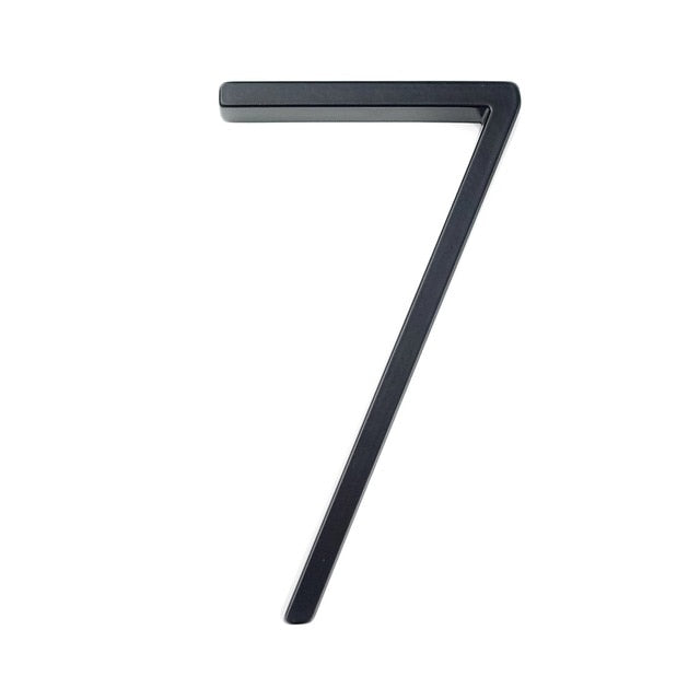 Modern House Number – Weatherproof Zinc Alloy, 12cm & Rust-Resistant