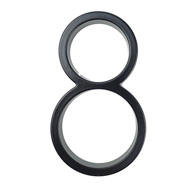 Modern House Number – Weatherproof Zinc Alloy, 12cm & Rust-Resistant