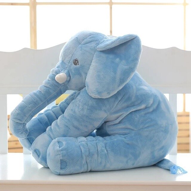 Cuddlephant plush elephant cuddle cushion - Blue