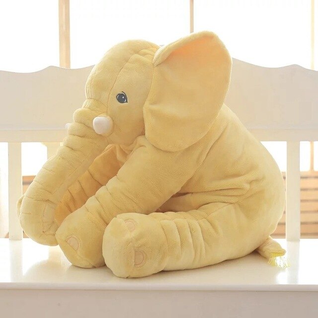 Cuddlephant plush elephant cuddle cushion - Yellow
