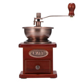 Antique Wooden Manual Coffee Grinder