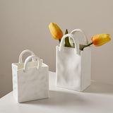 Porcelain Handbag Bud Vase – Creative Decor, 2 Sizes & 8–15cm