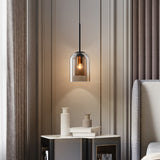 Mica Mid-Century Pendant Lamp | Double Glass Shade