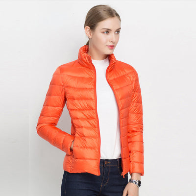 Urban Chic Lightweight Down Jacket – Diana – Orange