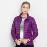 Urban Chic Lightweight Down Jacket – Diana – Violet