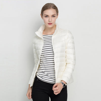 Urban Chic Lightweight Down Jacket – Diana – White