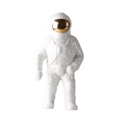 Astronauten-Blumenvase – Stilvolle Dekorative Figur mit Integriertem Pflanzfach für Kreative Raumgestaltung
