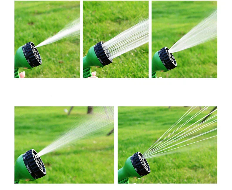 FlexaFlow – Retractable Garden Hose with Spray Nozzle